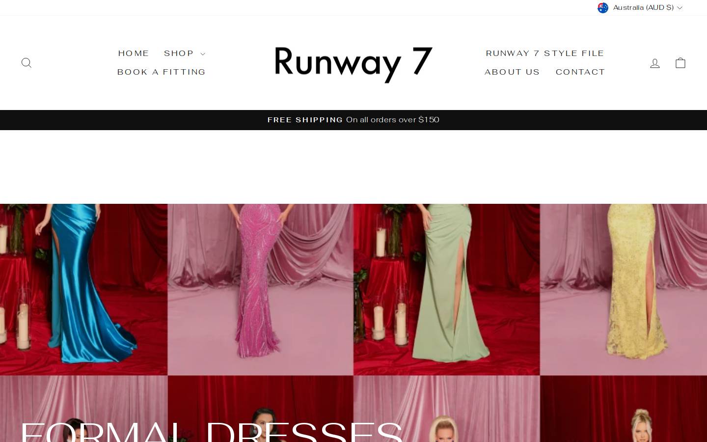 runway7.com.au homepage screenshot