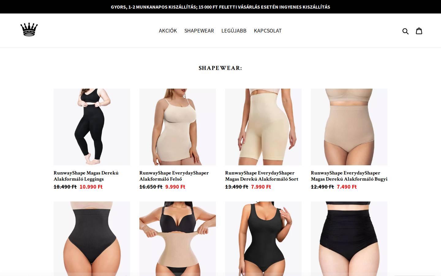 runwayshape.hu homepage screenshot