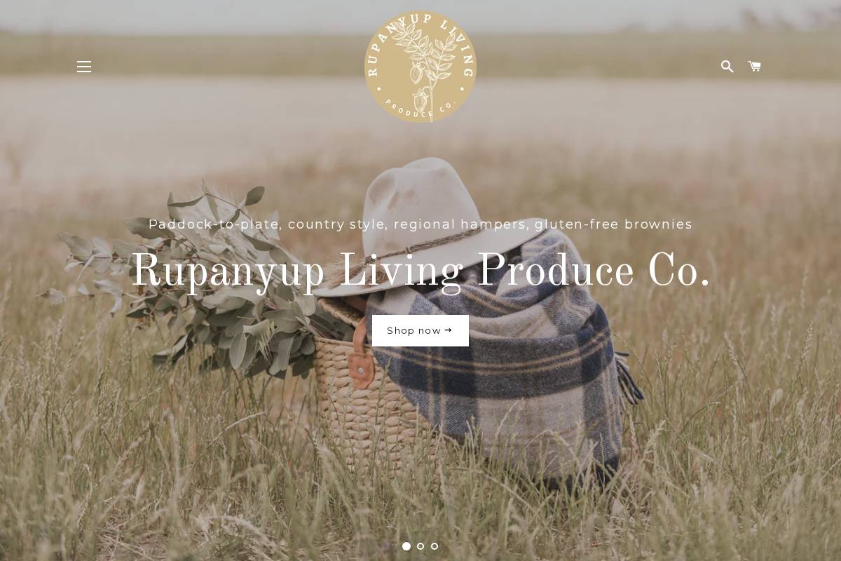 rupanyupliving.com.au homepage screenshot