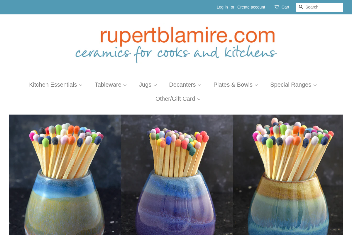Rupert Blamire homepage screenshot