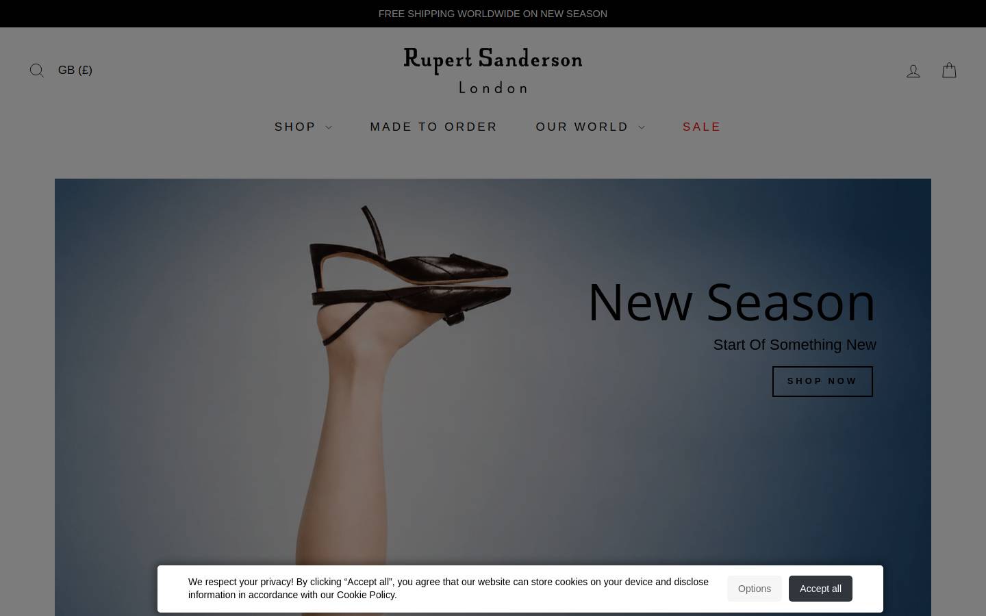 rupertsanderson.com homepage screenshot