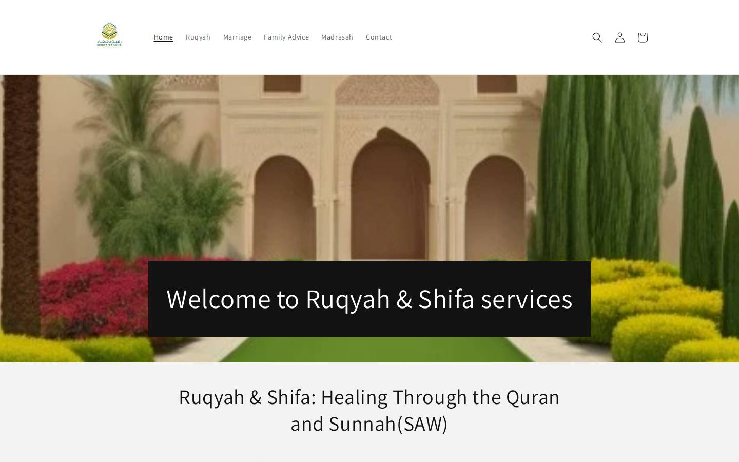ruqyahshifa.com homepage screenshot