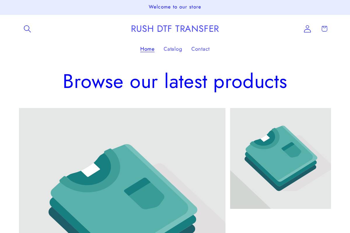rushdtftransfer.com homepage screenshot