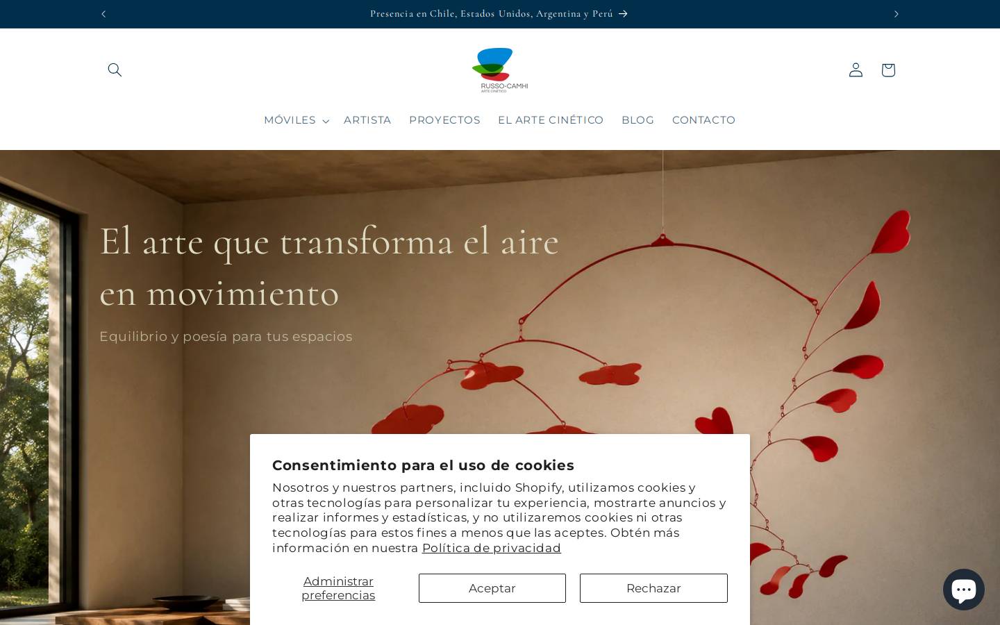 russocamhi.com homepage screenshot