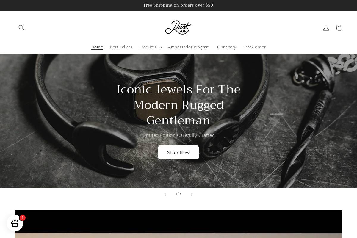 Rust1894 homepage screenshot