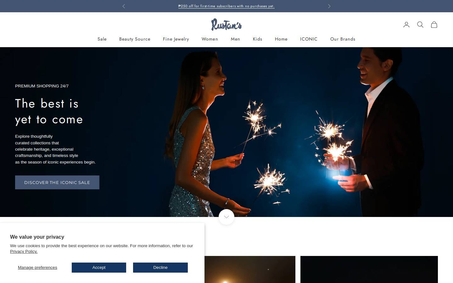 Rustan Supermarkets - Your Online Grocery Store homepage screenshot