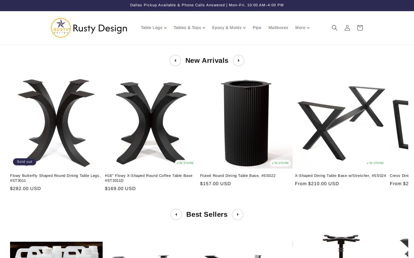 rustydesign.com homepage screenshot