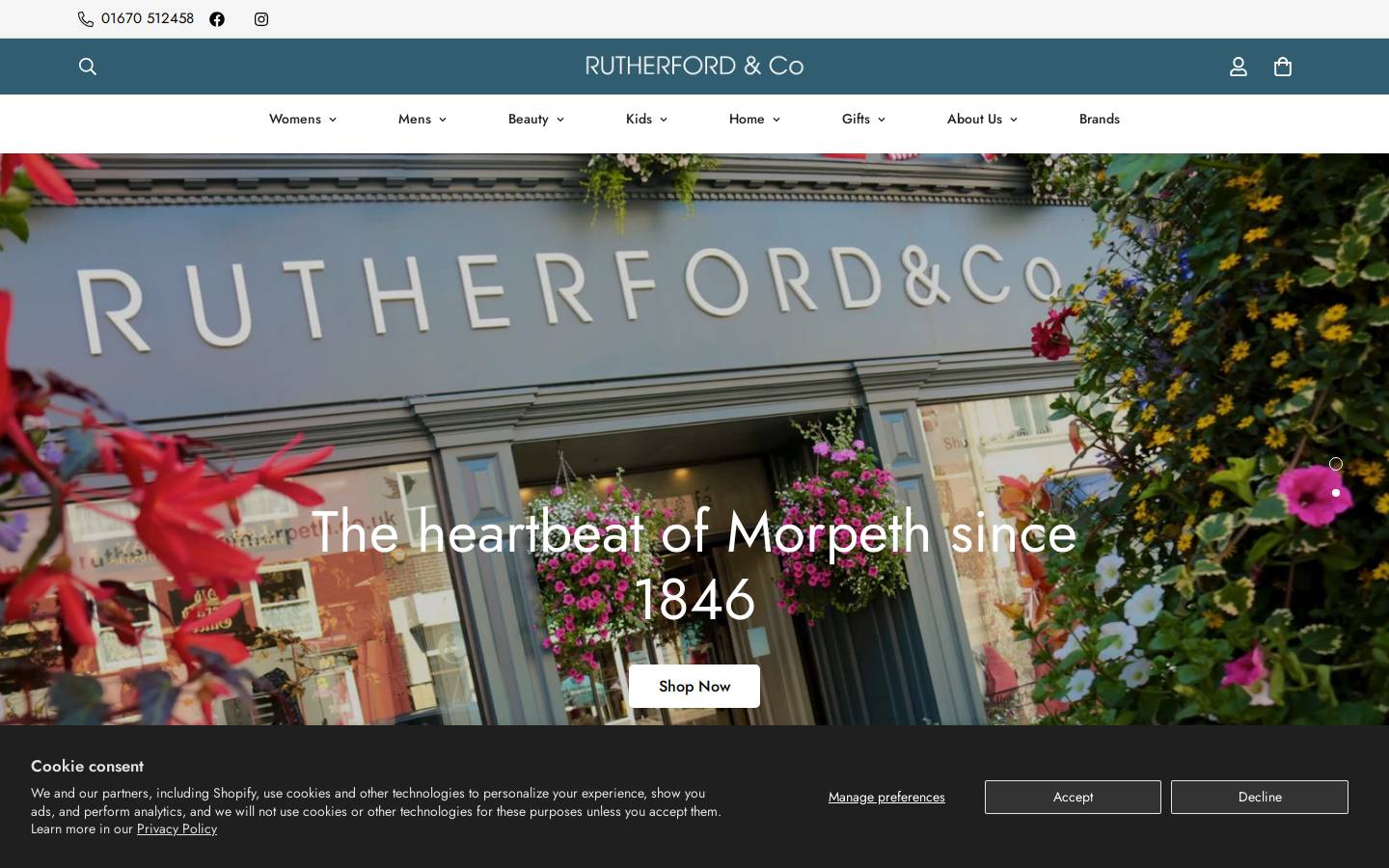 RUTHERFORD & Co homepage screenshot