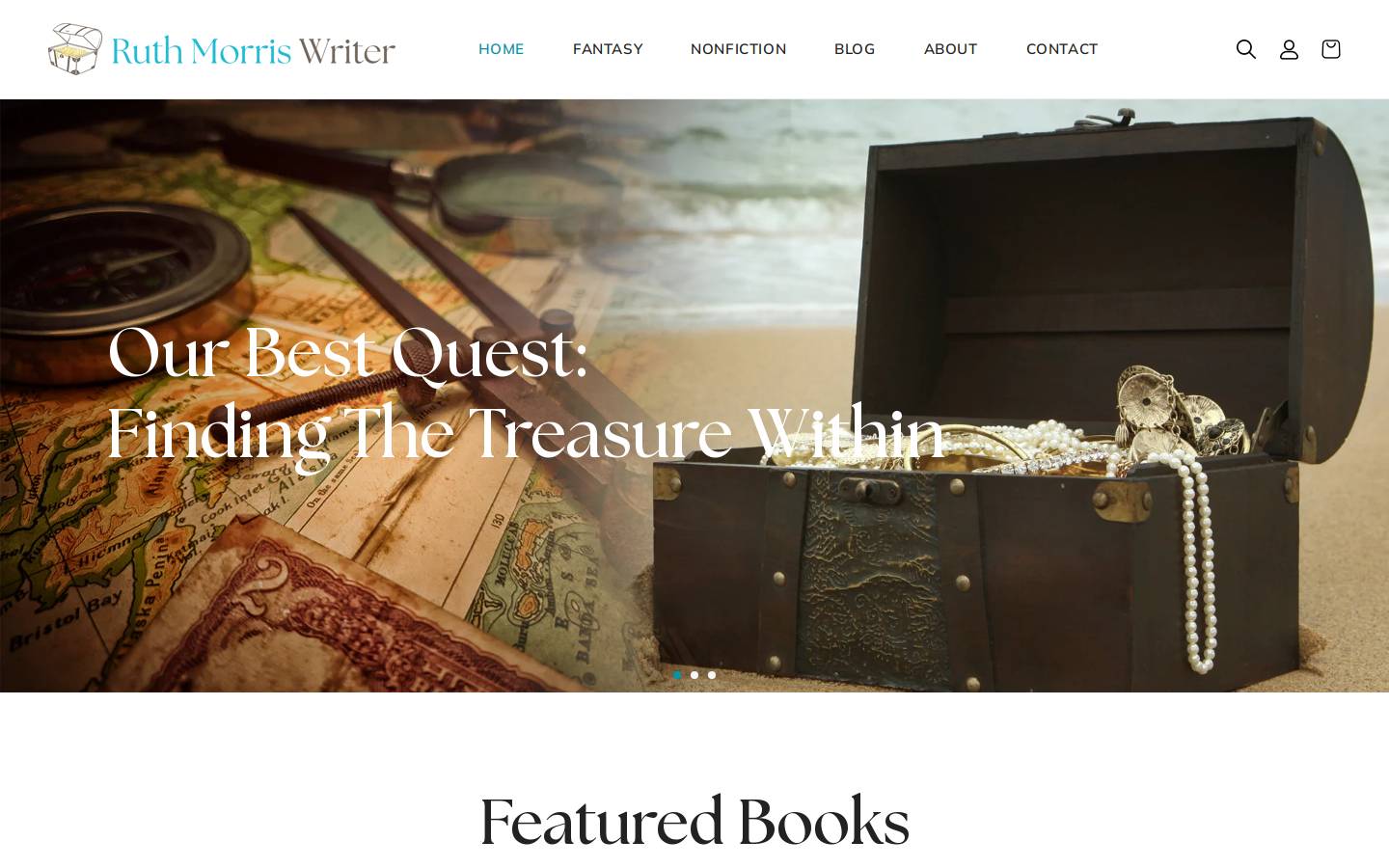 ruthmorriswriter.com homepage screenshot
