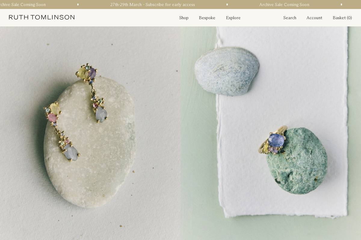 ruthtomlinson.com homepage screenshot