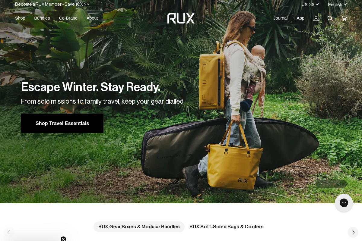 rux.life homepage screenshot