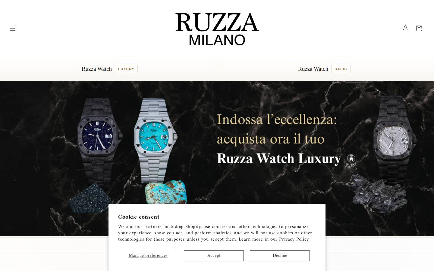 Ruzzawatch homepage screenshot