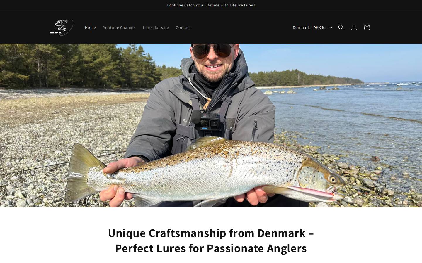 Rv Lures homepage screenshot