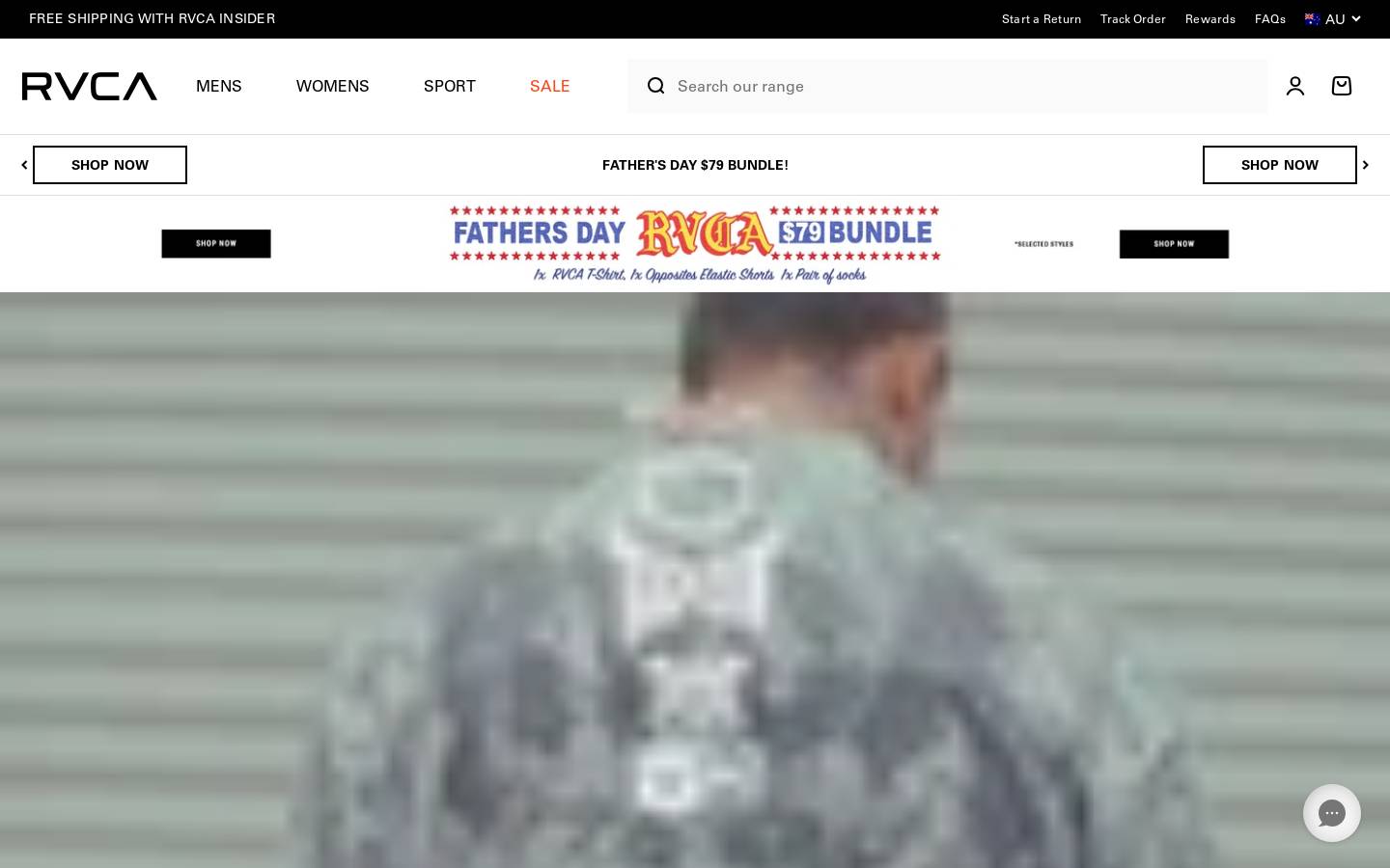 RVCA homepage screenshot
