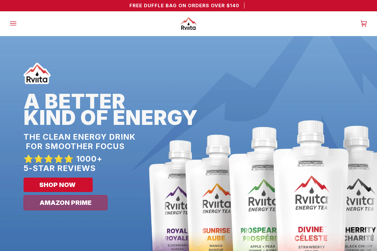 Rviita homepage screenshot