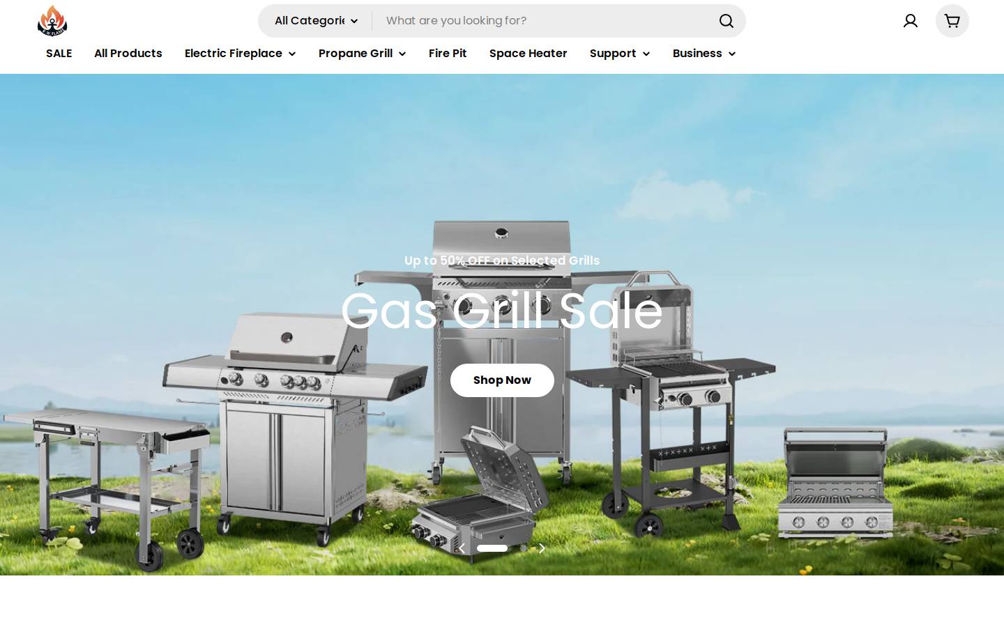 R.W.FLAME homepage screenshot