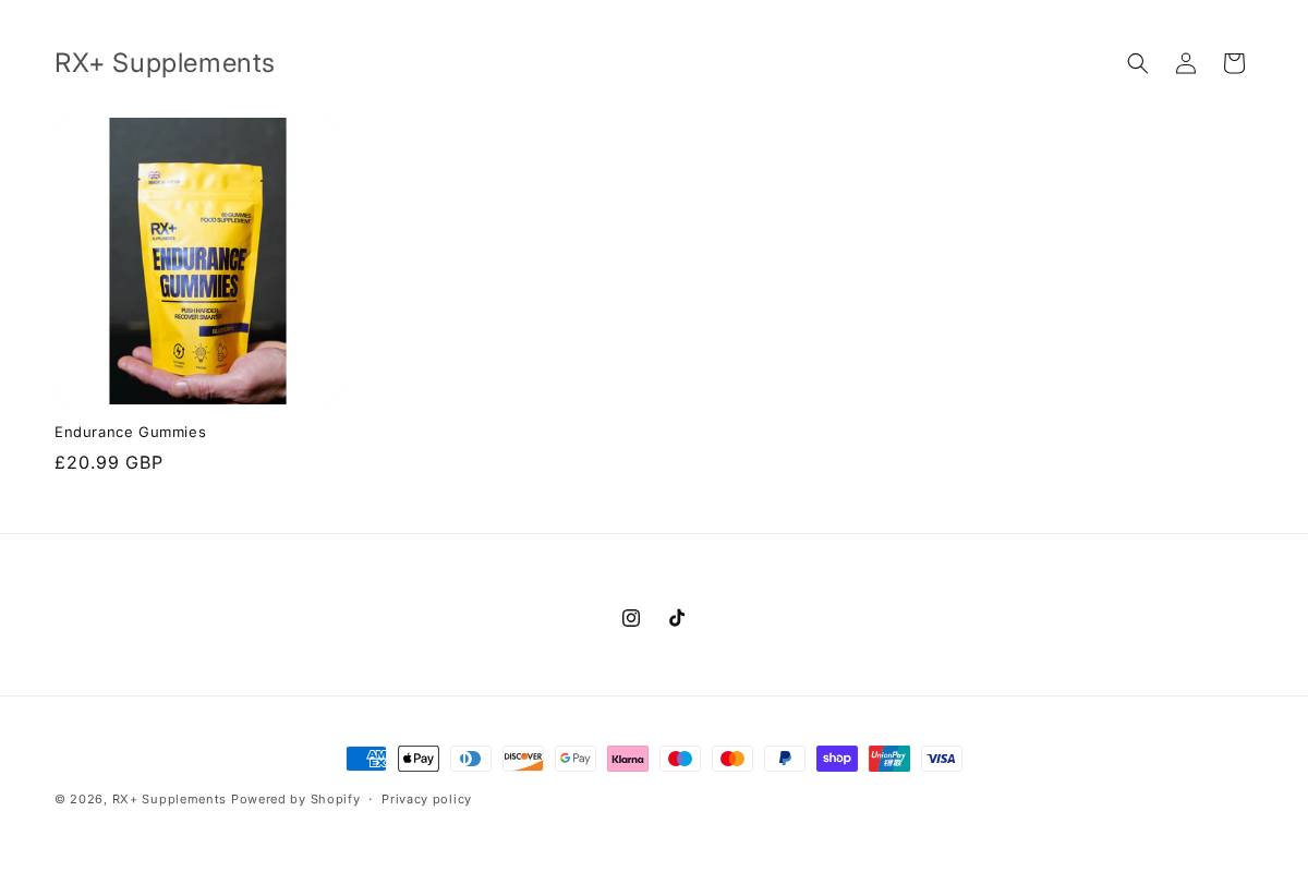 rxplussupplements.com homepage screenshot