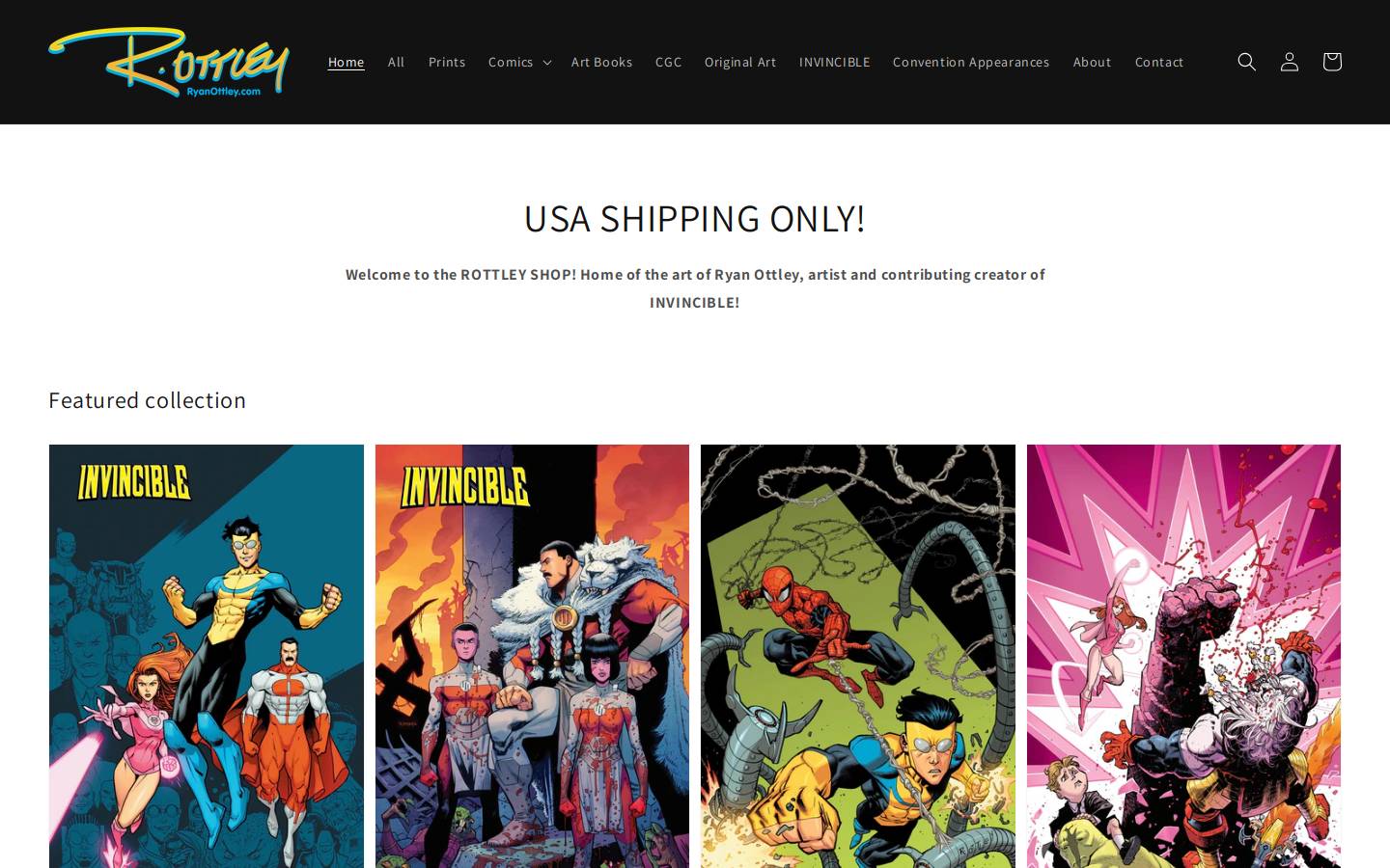 ryanottley.com homepage screenshot