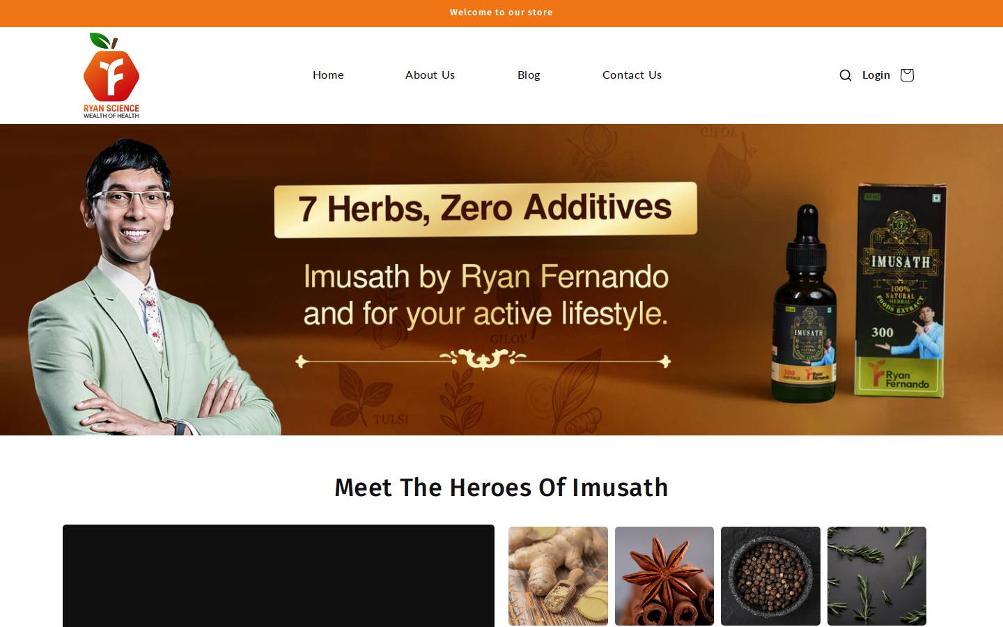 ryanscience.com homepage screenshot