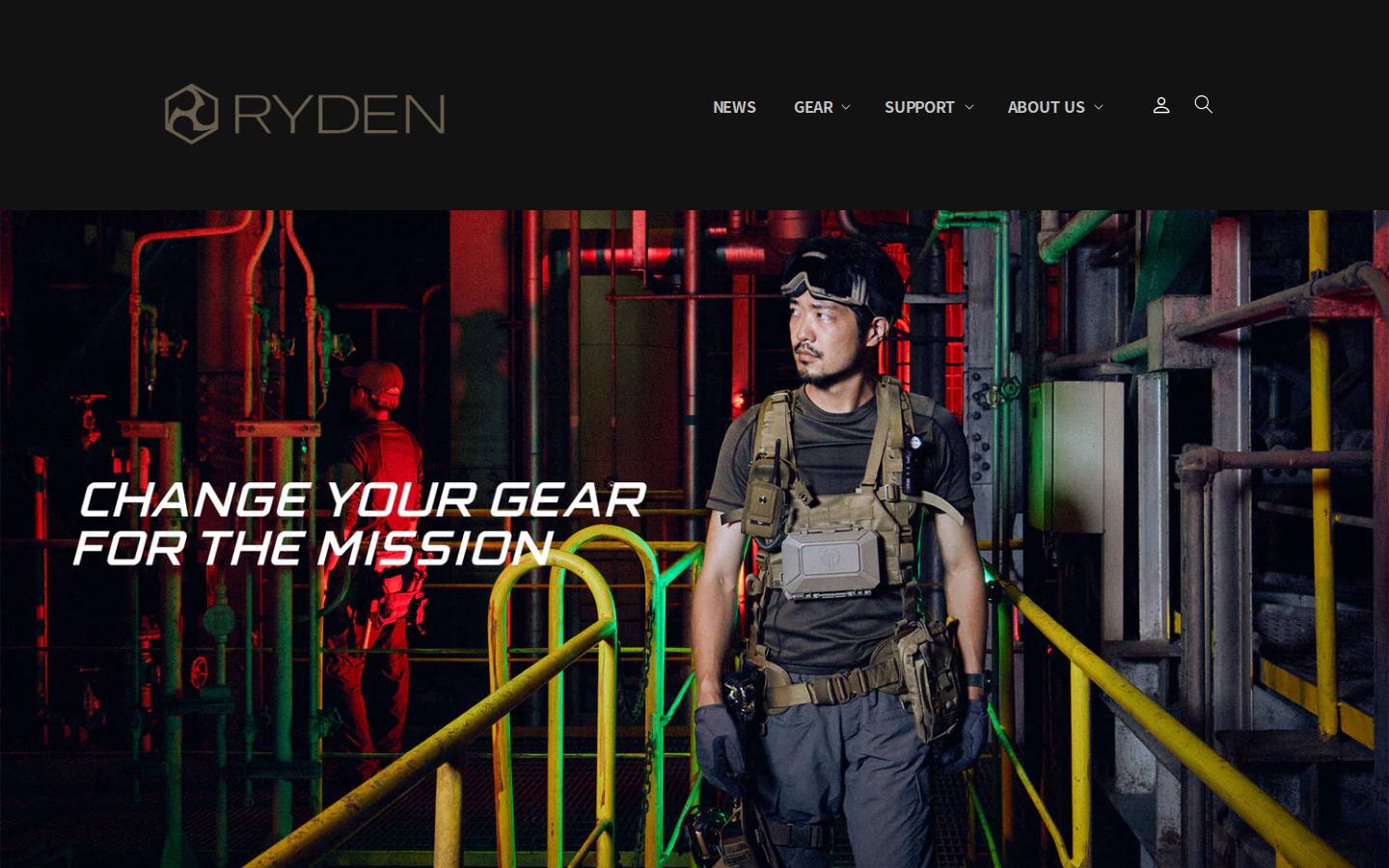 rydengear.jp homepage screenshot