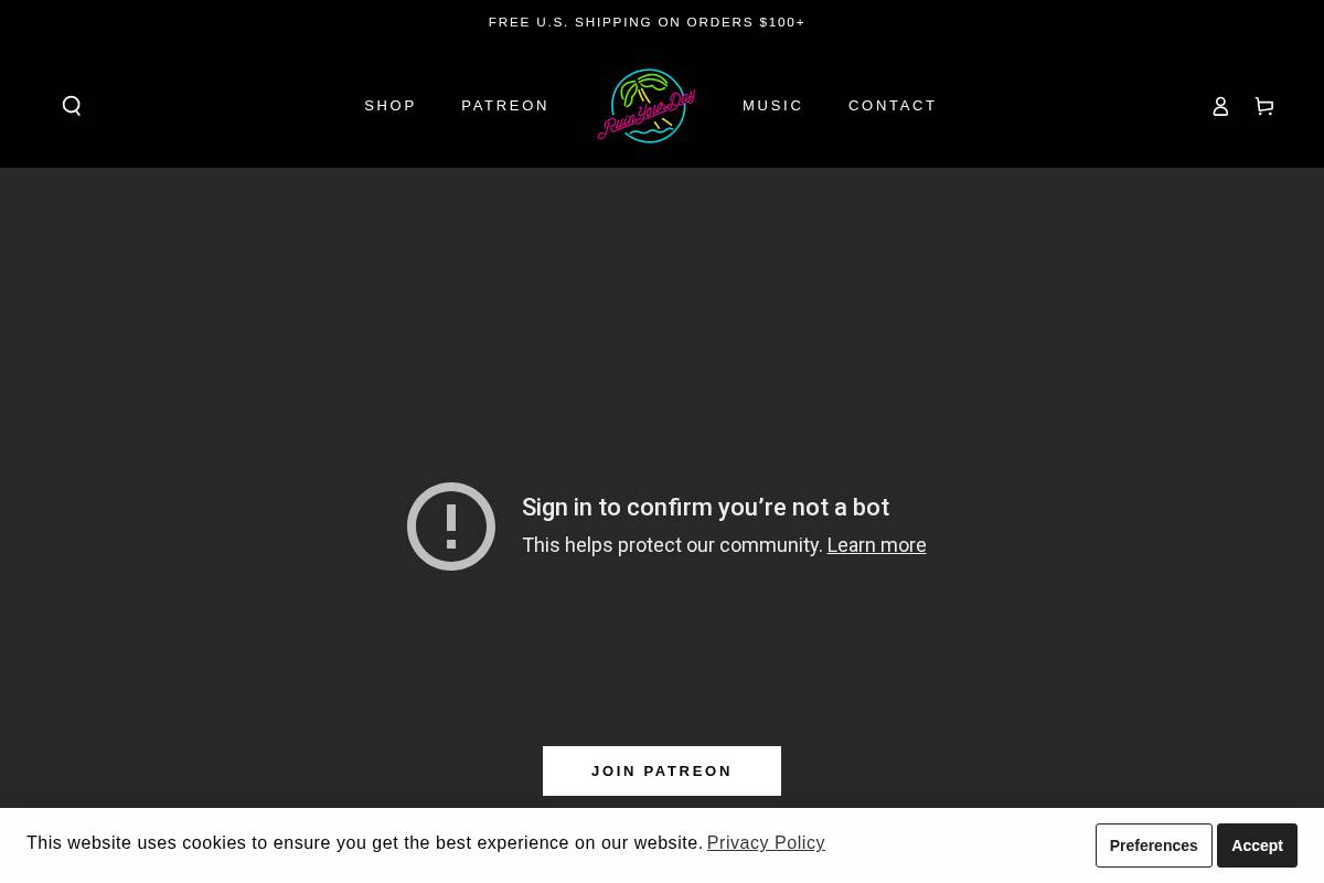 rydordie.com homepage screenshot