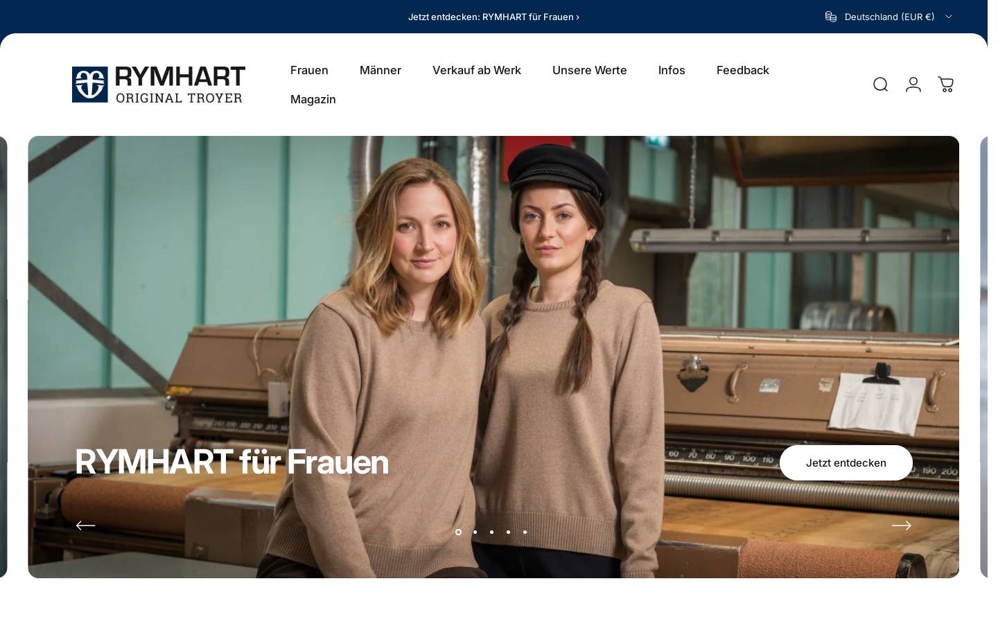 Rymhart homepage screenshot