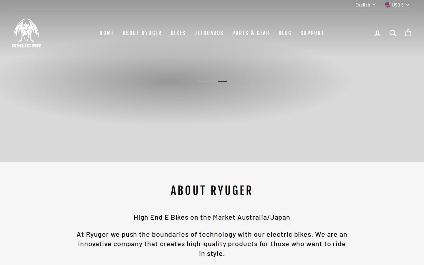 ryuger.com homepage screenshot