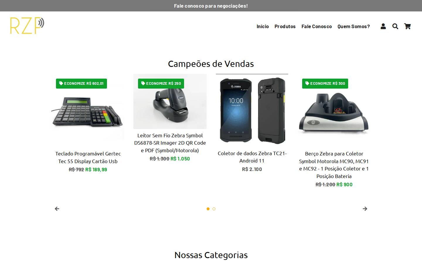 rzptecnologia.com homepage screenshot