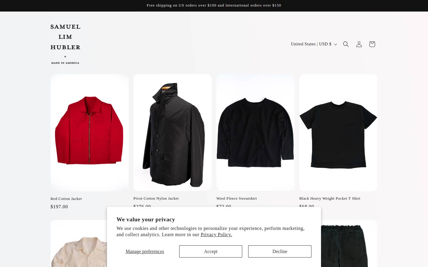 s-l-h.com homepage screenshot