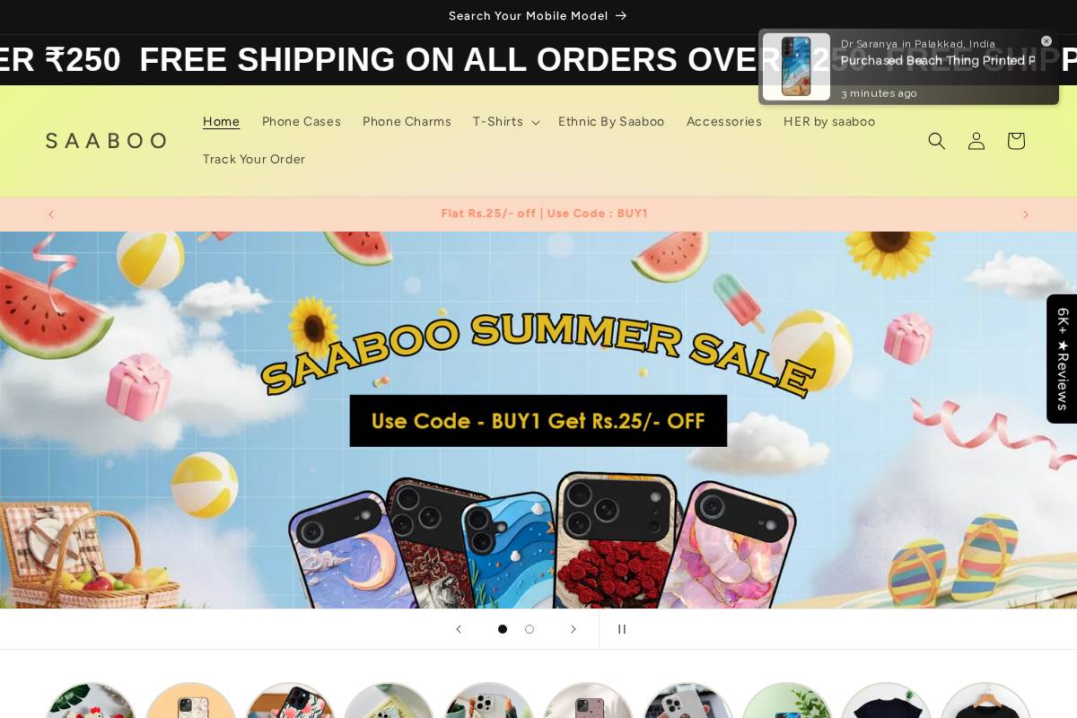 saaboo.com homepage screenshot