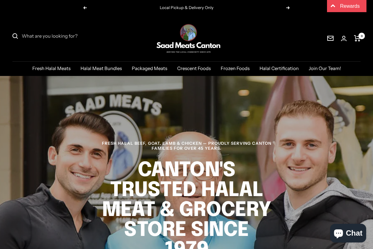 saadmeatscanton.com homepage screenshot
