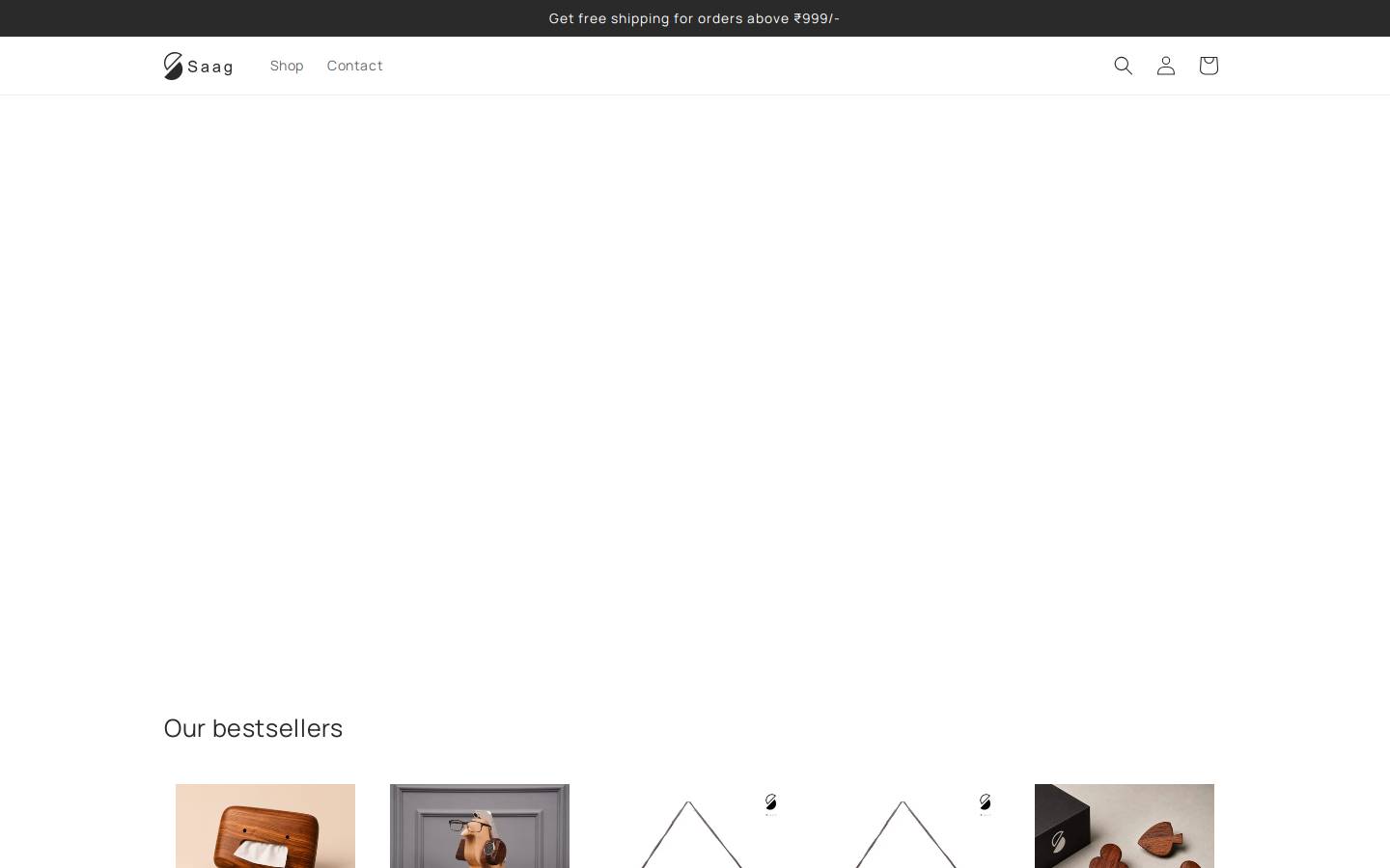 saag.in homepage screenshot