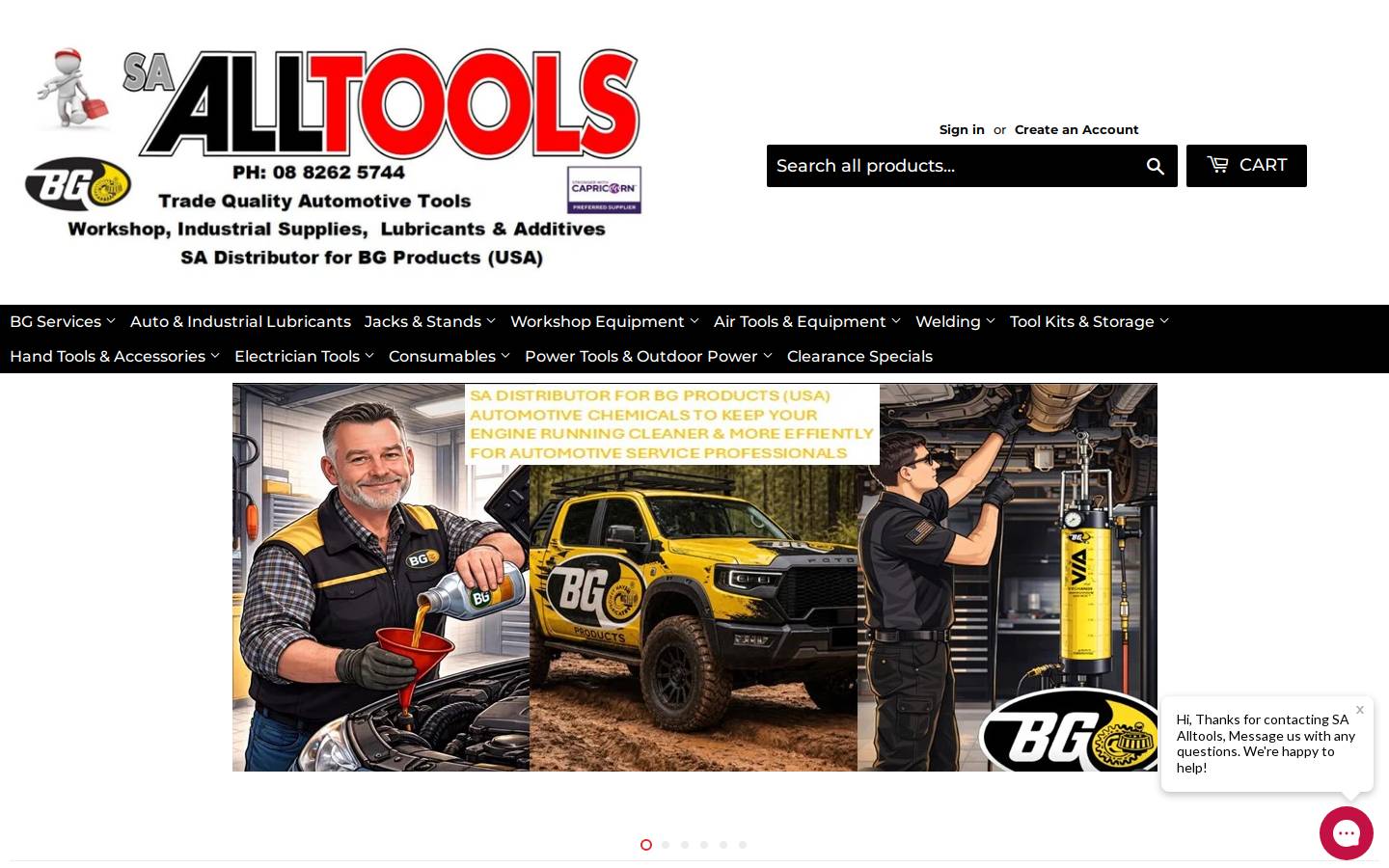 saalltools.com.au homepage screenshot