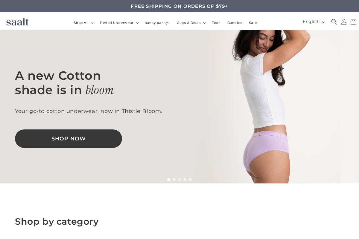 Saalt homepage screenshot