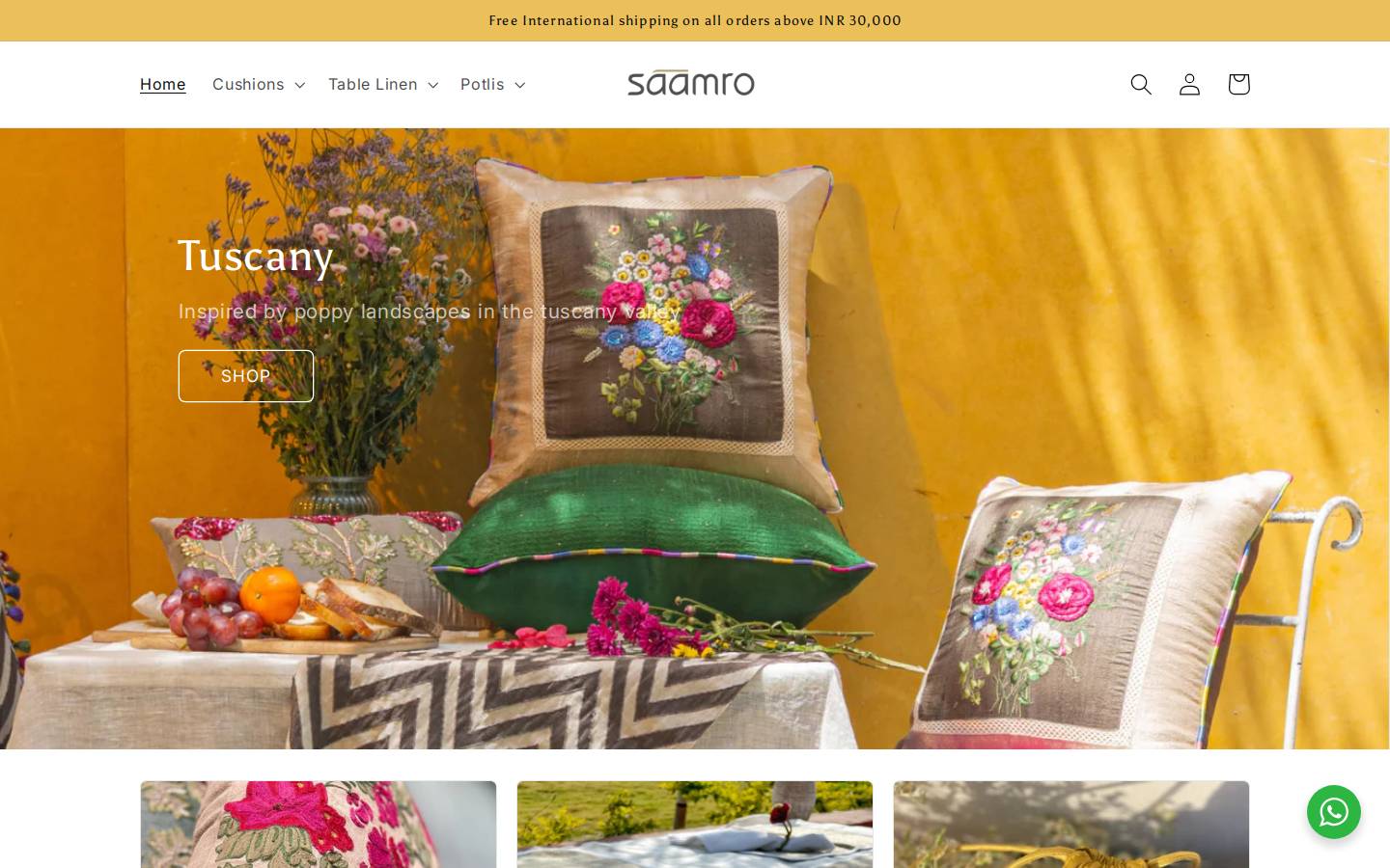saamro.com homepage screenshot