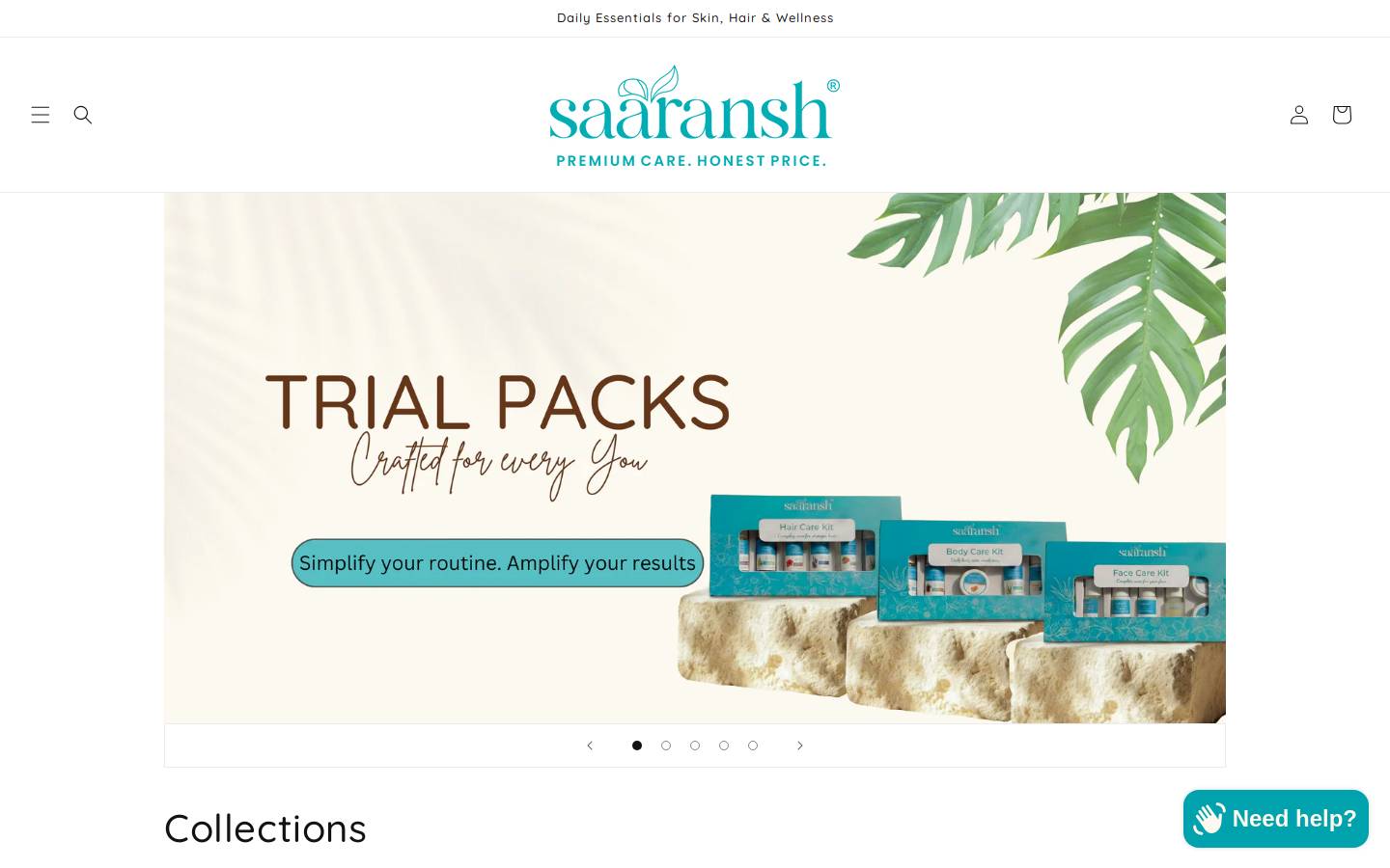 saaransh.co.in homepage screenshot