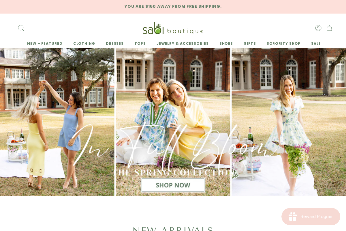 sabiboutique.com homepage screenshot