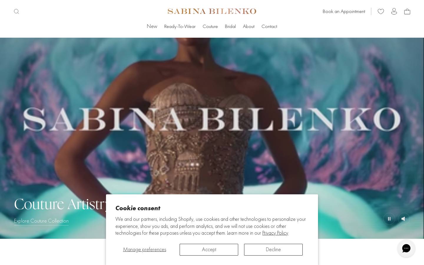 sabinabilenko.com homepage screenshot