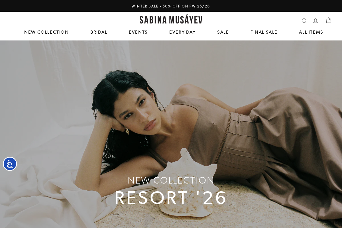 Sabina Musayev USA homepage screenshot