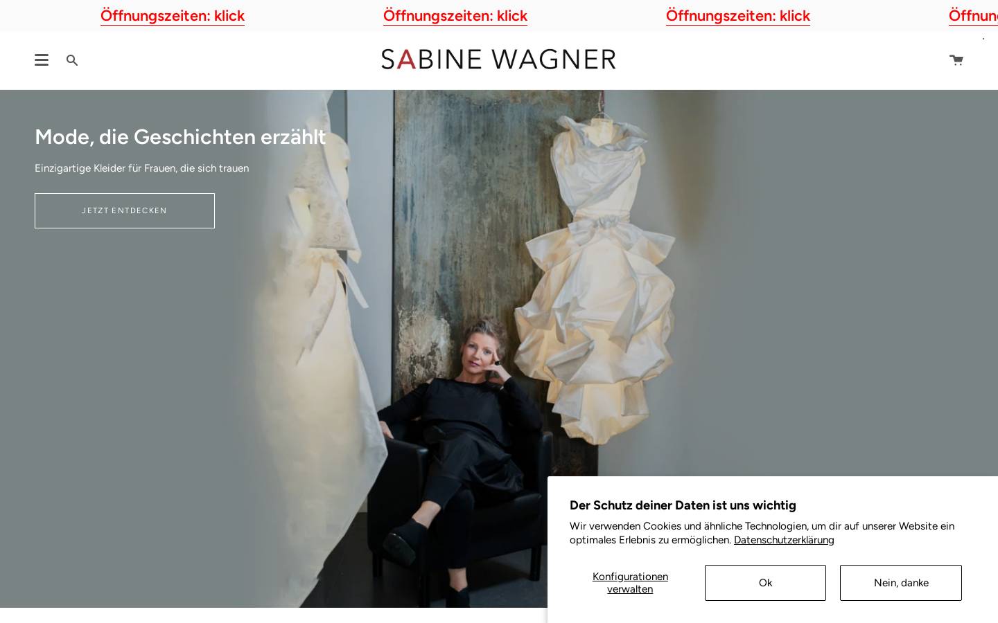 sabine-wagner.com homepage screenshot