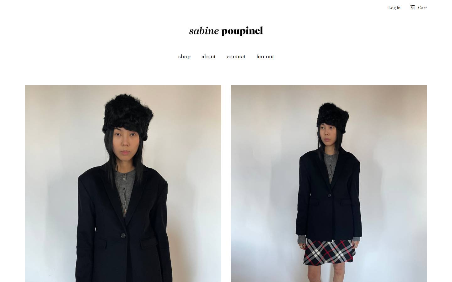 sabinepoupinel.dk homepage screenshot