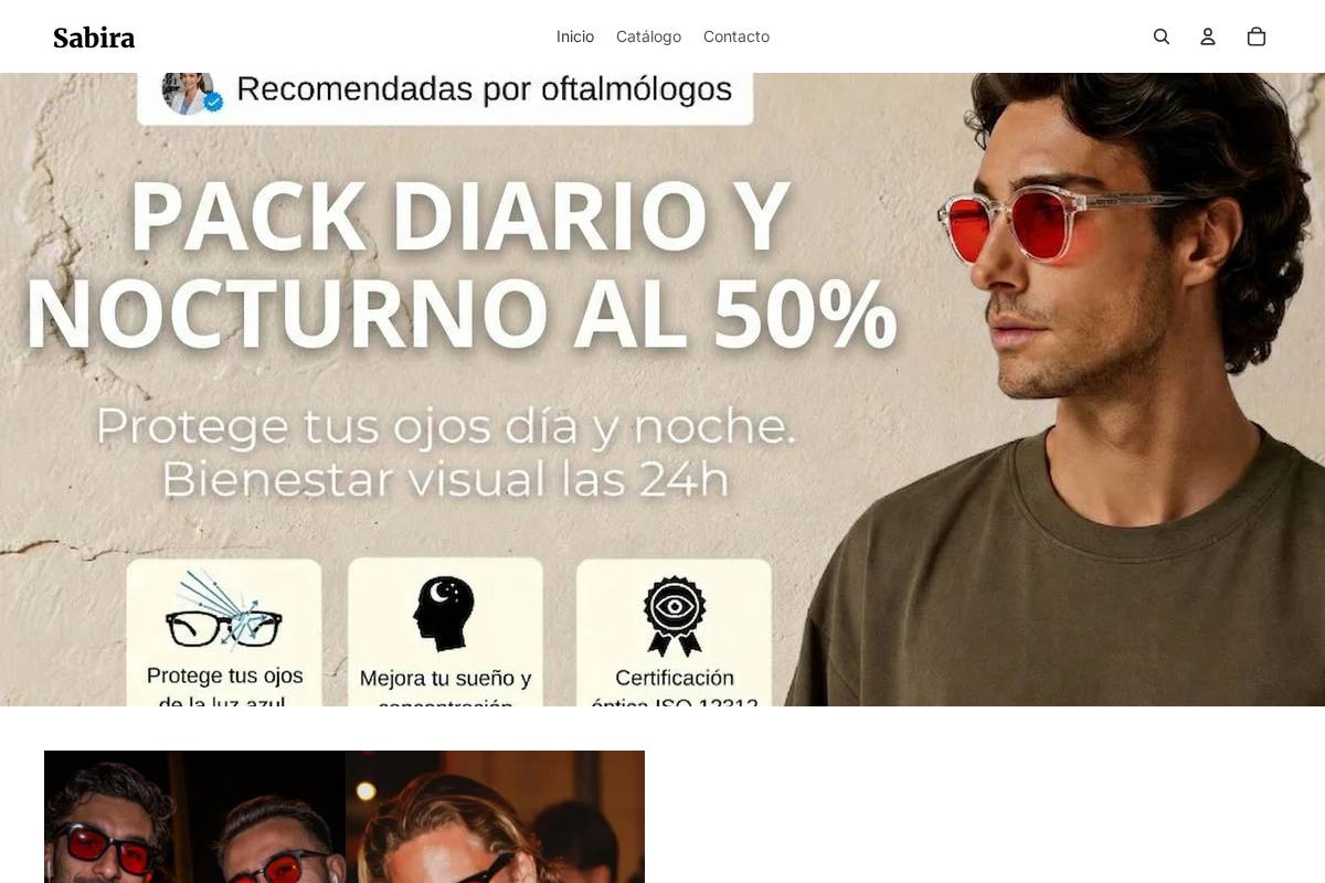 sabira.es homepage screenshot