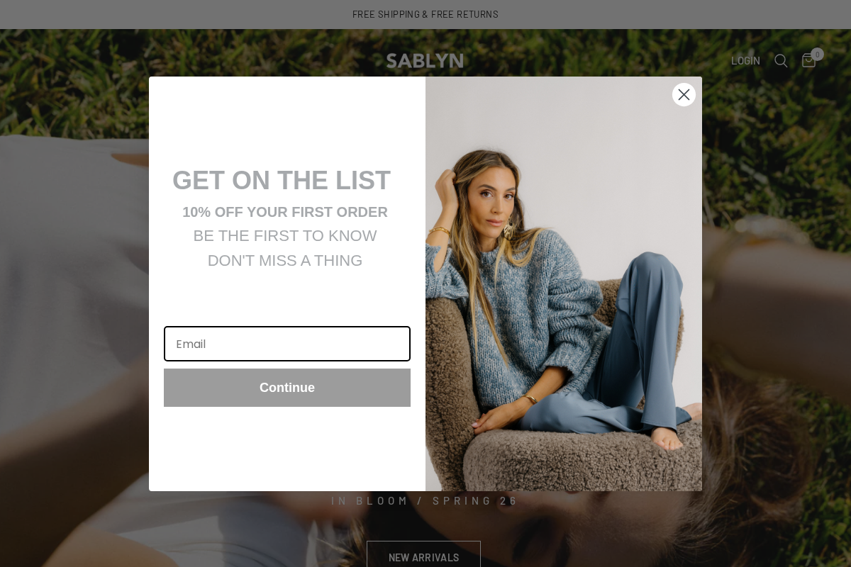 SABLYN homepage screenshot
