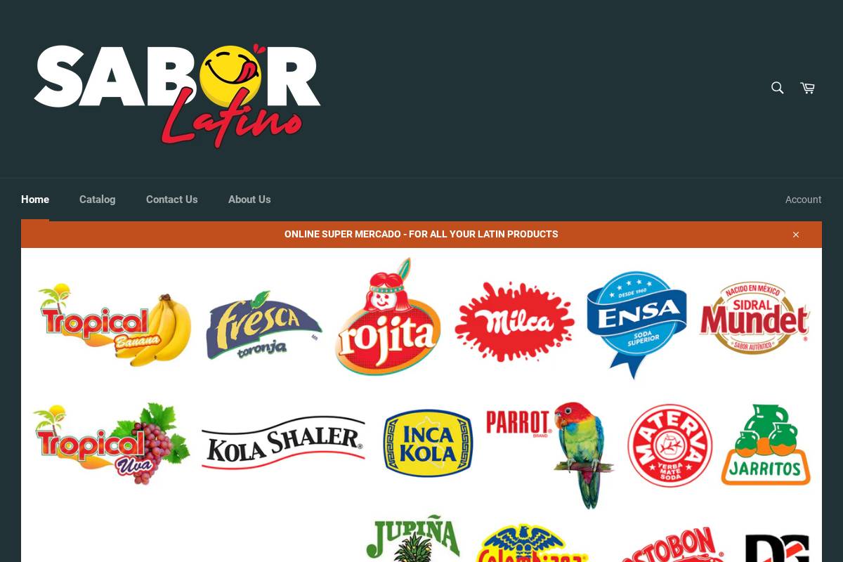 saborlatinousa.com homepage screenshot