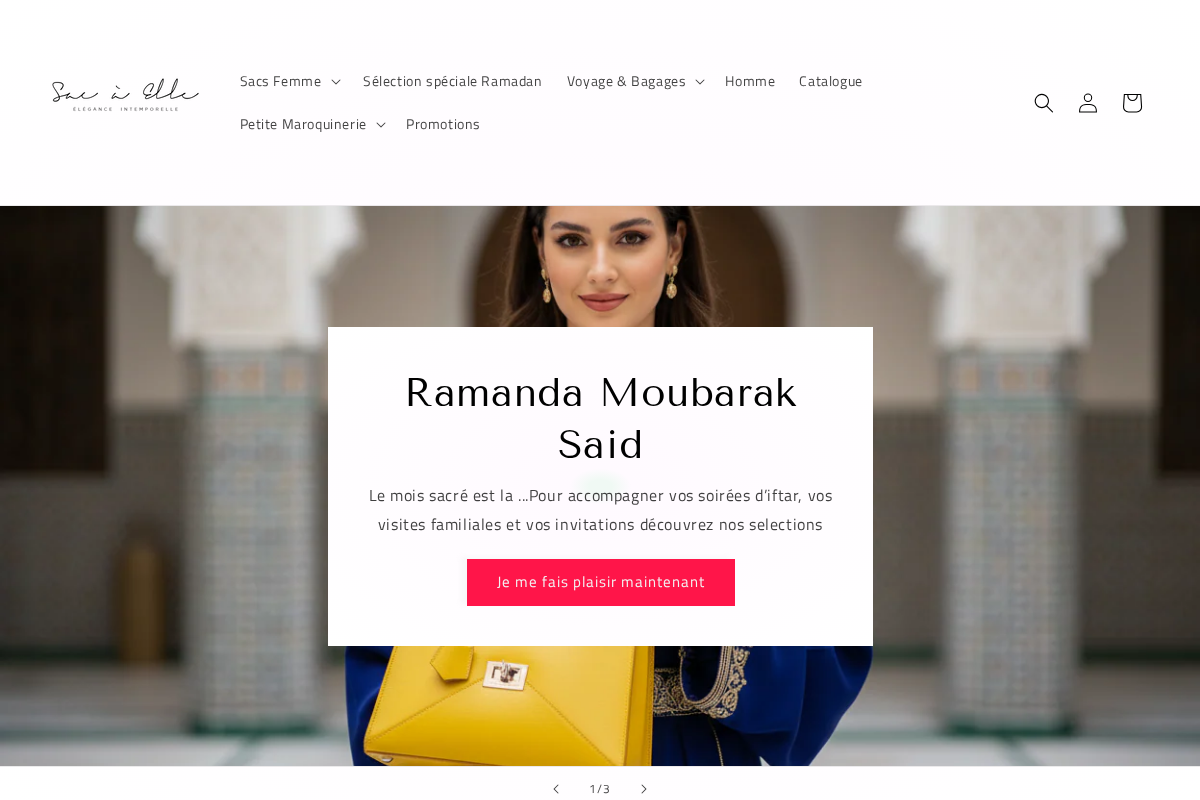 sacaelle.ma homepage screenshot