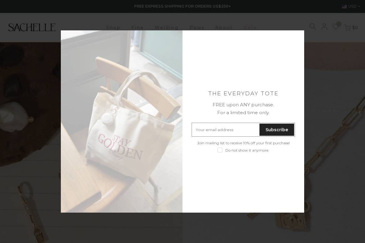 Sachelle Collective homepage screenshot