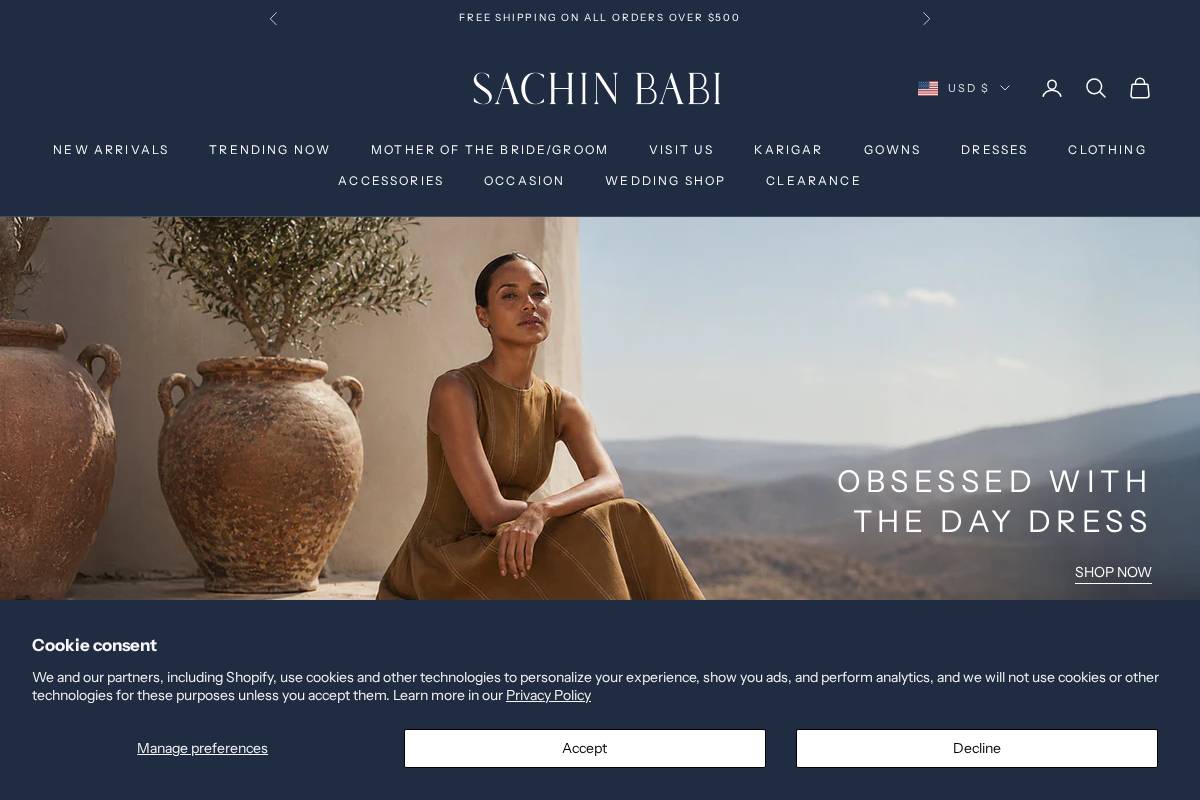 sachinandbabi.com homepage screenshot