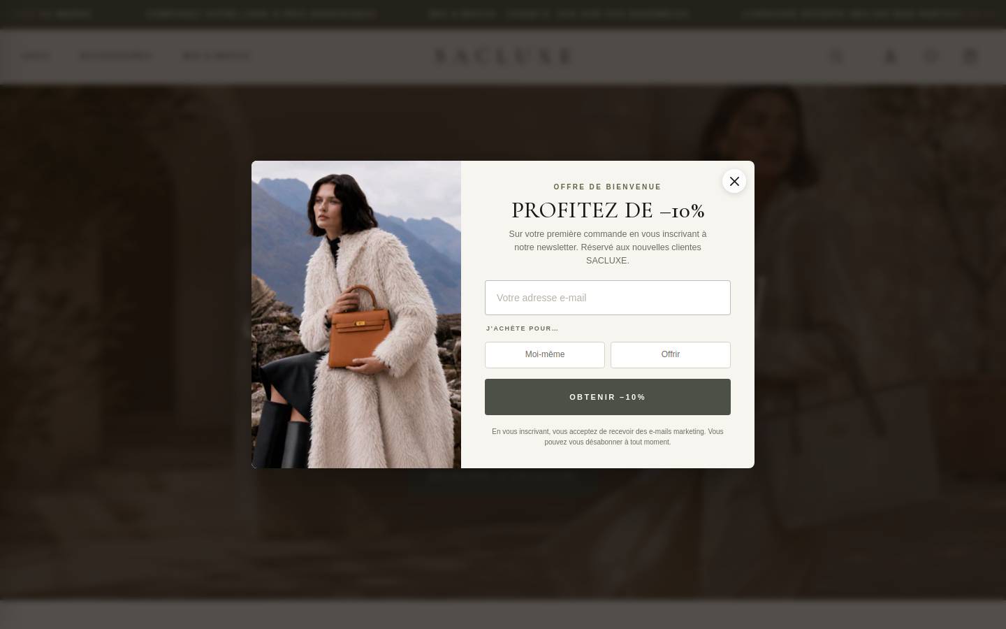 sacluxe.shop homepage screenshot