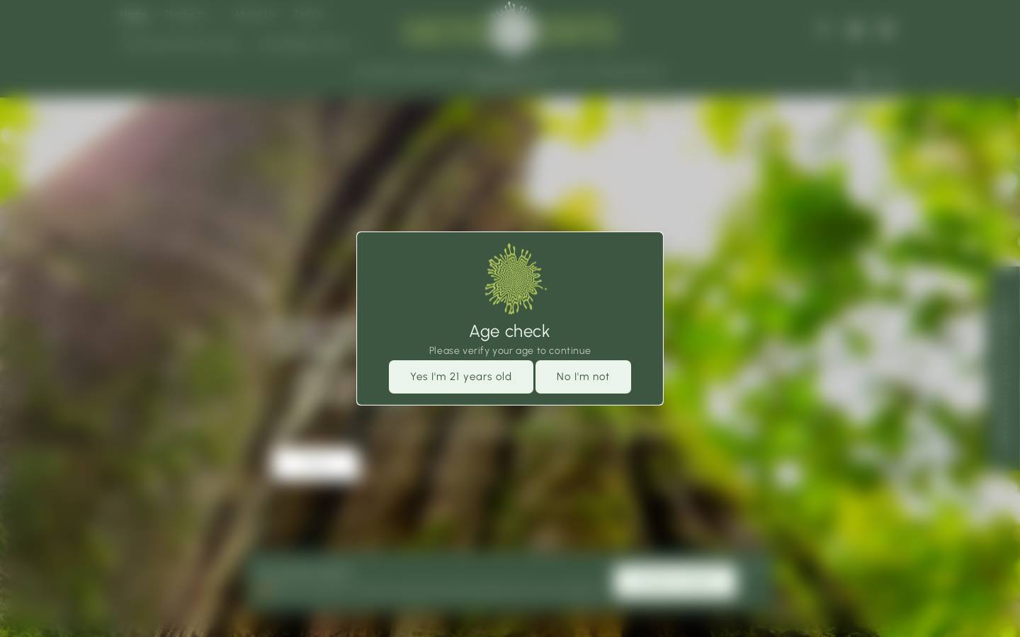 sacredplants.com homepage screenshot
