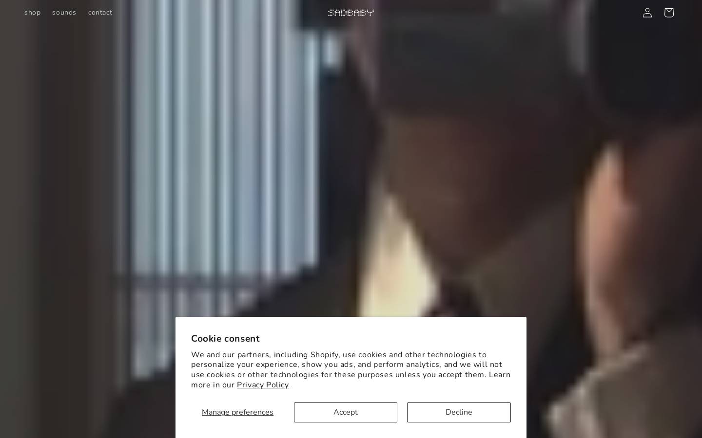 sad.baby homepage screenshot